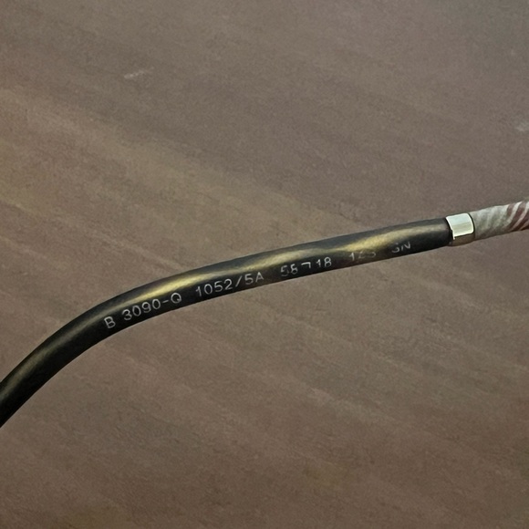 Burberry tortoise shell aviator glasses gold reflective lenses - Picture 5 of 6